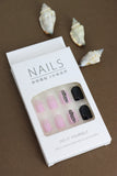 Pink and Black Leopard Print Press-On Nails with Glitter Highlights - Bold and Stylish Design