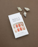 Vibrant Flair: Bold Orange Nails with a Splash of Multicolored Accents – Add a Pop of Fun to Your Style!