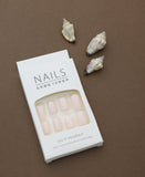 Soft Blush Nude Nail Set with Subtle Glitter Accents – A Minimalist’s Dream for Everyday Elegance, 24pcs for a Natural and Comfortable Fit.