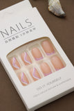 Pink Waves Press-On Nails – Soft and Elegant Minimalistic Design for Everyday Glam