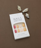 Sunset Glow Press-On Nails – 24pcs Natural Delicate & Comfortable Nail Art Set