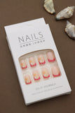 Floral French Tip Press-On Nails – A Fresh Spring Look for Any Occasion