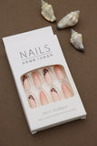 Elegant Nude Leopard Print Press-On Nails - 24pcs Natural Delicate & Comfortable