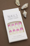 Pink Ombre Glitter Glow – 24pcs Press-On Nail Set for a Dazzling DIY Manicure