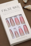 Pink Glitter Ombre Press-On Nails - Elegant and Sparkly Design for a Chic Look