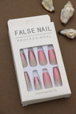 Pink Glitter Ombre Press-On Nails - Elegant and Sparkly Design for a Chic Look