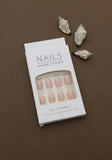 Soft Nude Gloss Press-On Nails - Minimalist Elegance for Every Occasion