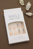 Silver Ombre Glitter Nails – A Chic Fusion of Neutral Tones and Sparkling Glamour. Elevate Your Look with These Elegant and Trendy Tips. Perfect for Effortless Styling and Comfortable Wear