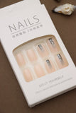Silver Ombre Glitter Nails – A Chic Fusion of Neutral Tones and Sparkling Glamour. Elevate Your Look with These Elegant and Trendy Tips. Perfect for Effortless Styling and Comfortable Wear