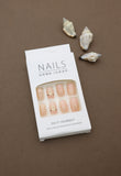 Festive Reindeer Press-On Nails – 24pcs Natural Delicate & Comfortable Holiday Nail Set