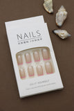 Glitter Pink French Tip Nails – Sparkling Sophistication with a Subtle Pop of Color. Perfect for Everyday Elegance and Special Occasions. Easy Application for a Natural Delicate Look
