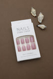 Pink Glitter Ombre Press-On Nails - 24pcs Sparkling Gradient Nail Set