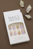 Ethereal Butterfly Elegance: Grace Your Fingertips with a Soft Gradient and Delicate Butterfly Designs. Perfect for a Chic and Whimsical Look!