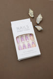 Purple Heart Gradient Press-On Nails - 24pcs Unique Love-Inspired Design