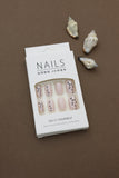 Soft Nude Press-On Nails with Minimalistic Vine Design - 24pcs Natural Delicate & Comfortable