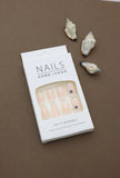 Nude Evil Eye Press-On Nails – Minimalist Design for Everyday Protection