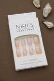 Playful Bloom Press-On Nails – 24pcs Natural Delicate & Comfortable Floral Nail Art Set