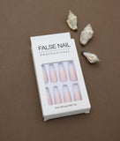 Embrace simplicity and elegance with these minimalist blush pink stiletto nails. Perfect for any occasion, their subtle shimmer adds just the right touch of sophistication.