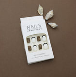 Leopard Print and Classic French Tip Press-On Nails - 24pcs Chic Animal Pattern Design